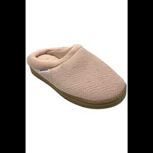 Isotoner Women's Gemma Slip On Slide Slippers Pink - Medium